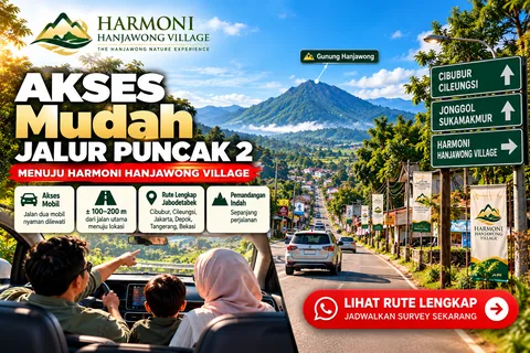Visual akses menuju kawasan Sukamakmur dan Jalur Puncak 2