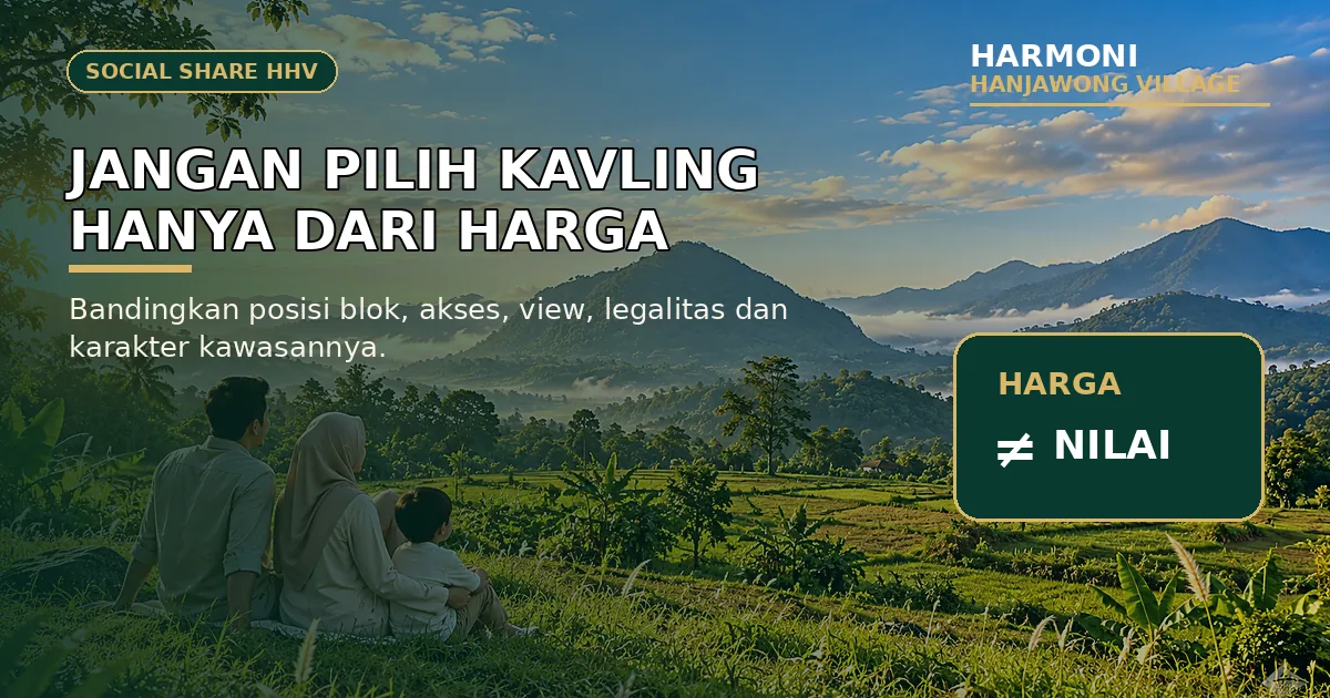 Social preview panduan menilai harga kavling