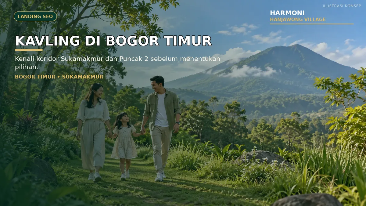 Visual landing page kavling Bogor Timur Sukamakmur